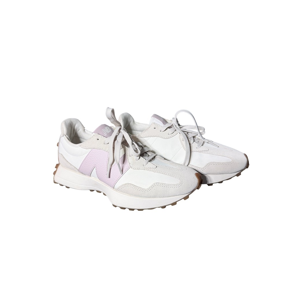 New Balance 327 Women 8 White Cream Lavender G